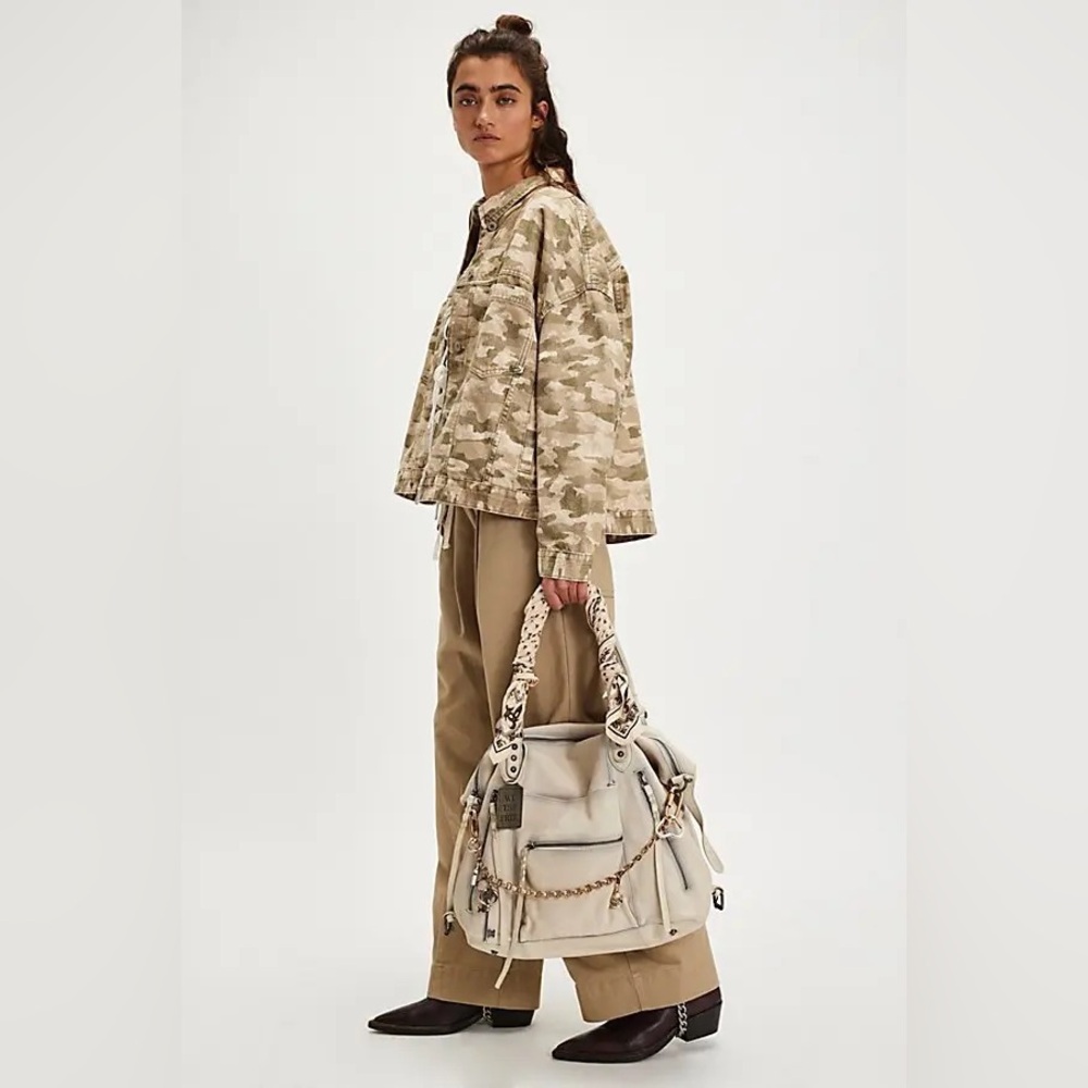 We The Free Opal Swing Printed Denim Jacket Free People - Picture 10 of 10